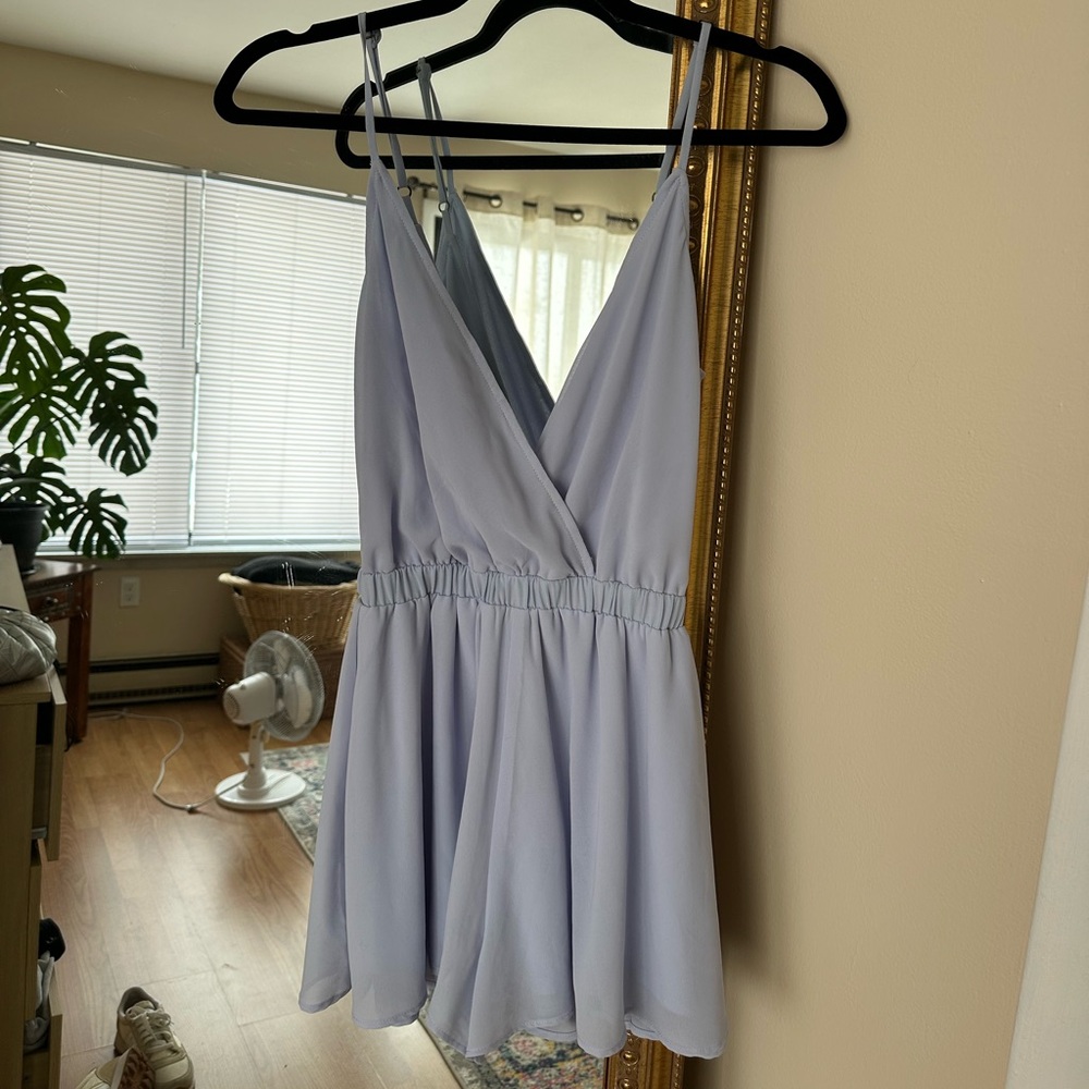 Show Me Your MuMu Light Blue Romper